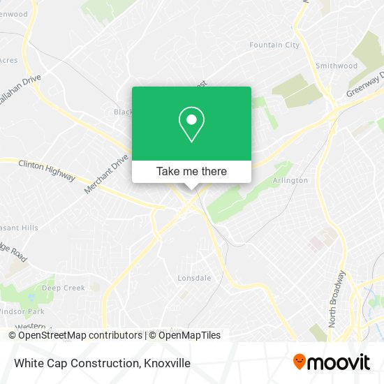 White Cap Construction map