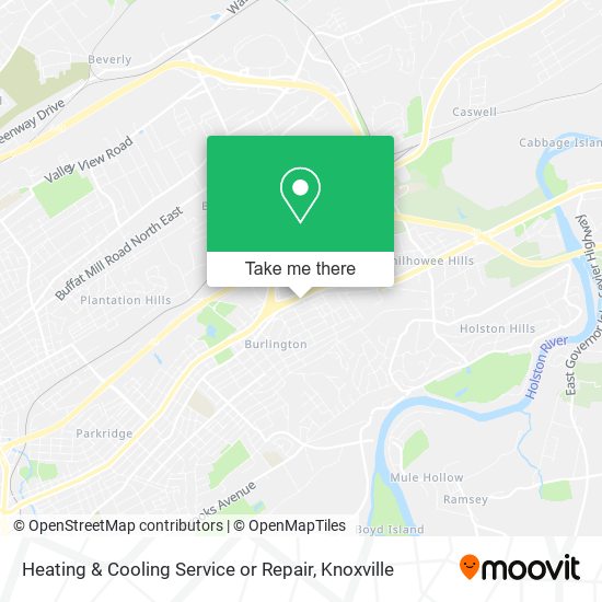 Mapa de Heating & Cooling Service or Repair