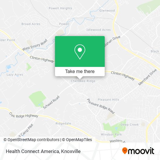 Mapa de Health Connect America