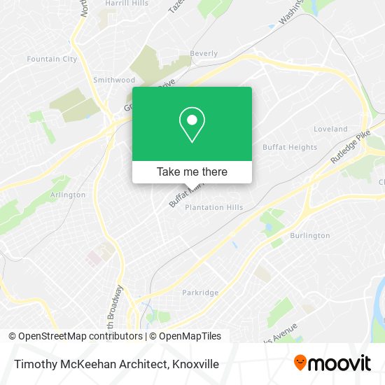 Timothy McKeehan Architect map