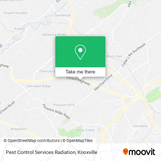 Pest Control Services Radiation map