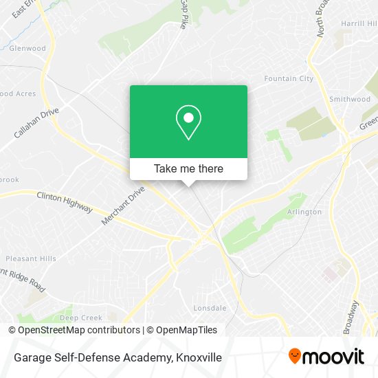 Mapa de Garage Self-Defense Academy