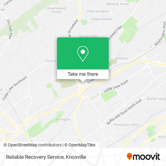 Reliable Recovery Service map