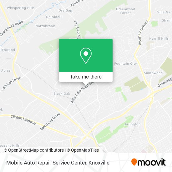 Mobile Auto Repair Service Center map