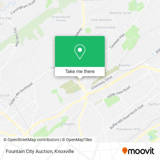 Mapa de Fountain City Auction