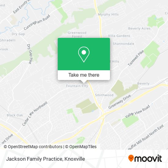 Jackson Family Practice map