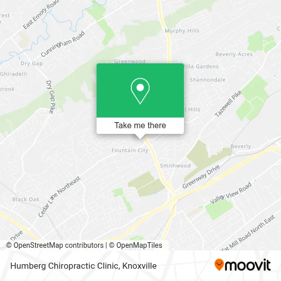 Humberg Chiropractic Clinic map