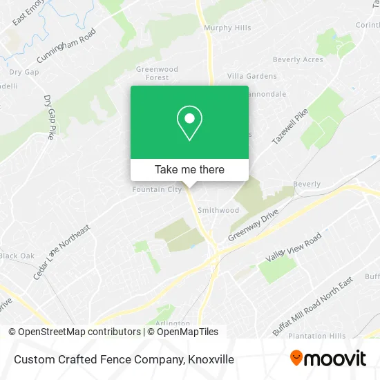 Custom Crafted Fence Company map