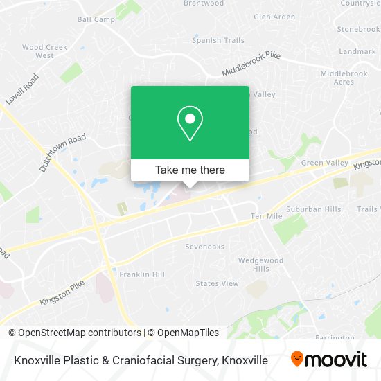 Knoxville Plastic & Craniofacial Surgery map