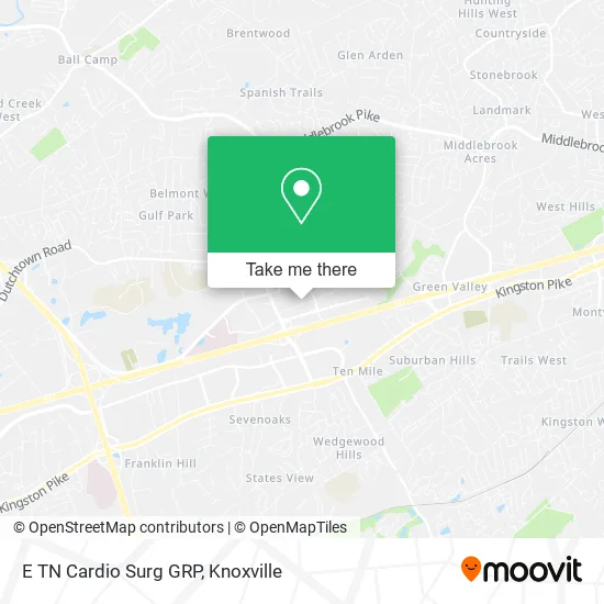 E TN Cardio Surg GRP map