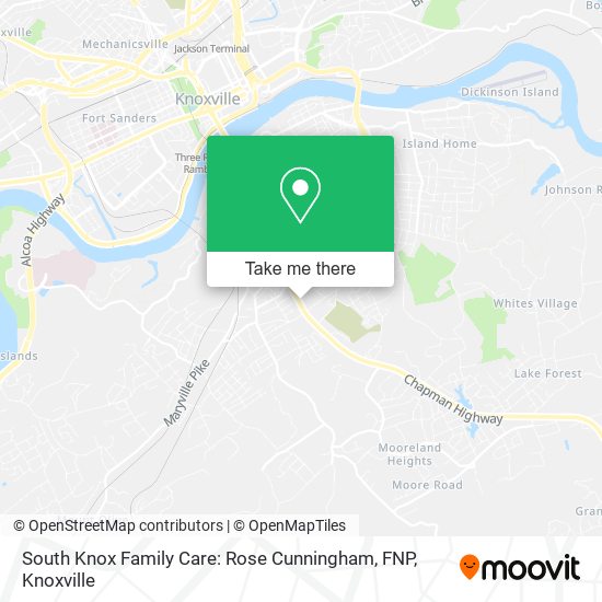 South Knox Family Care: Rose Cunningham, FNP map