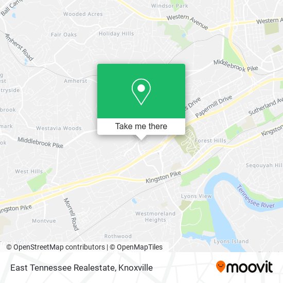 Mapa de East Tennessee Realestate
