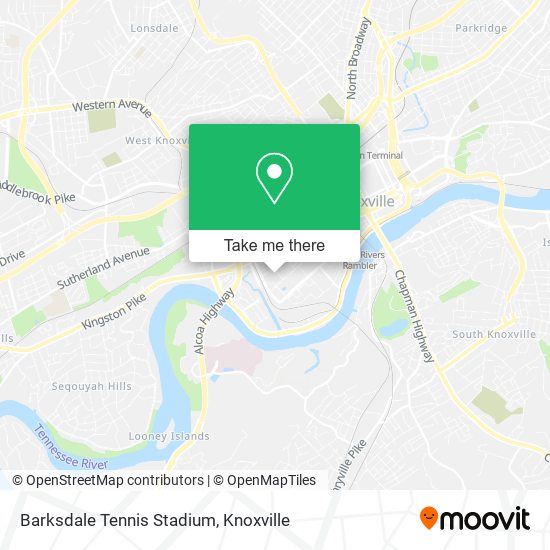 Barksdale Tennis Stadium map