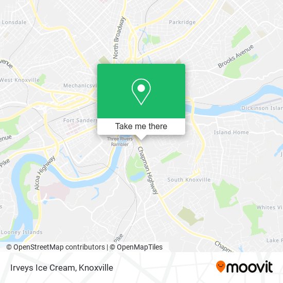 Mapa de Irveys Ice Cream