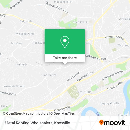 Metal Roofing Wholesalers map