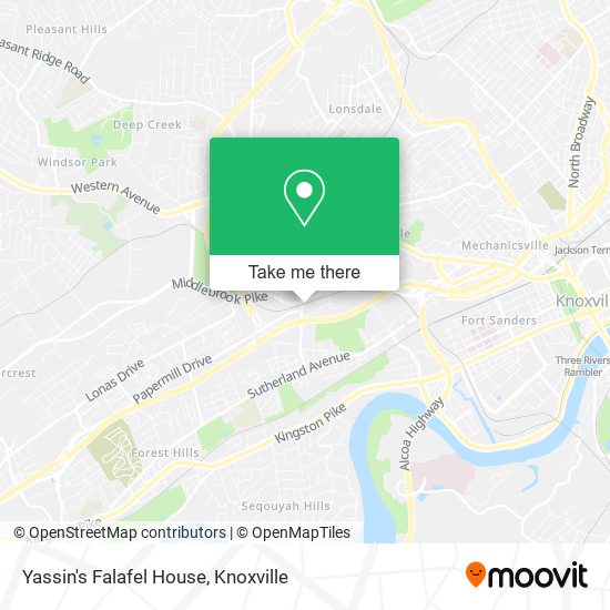 Mapa de Yassin's Falafel House