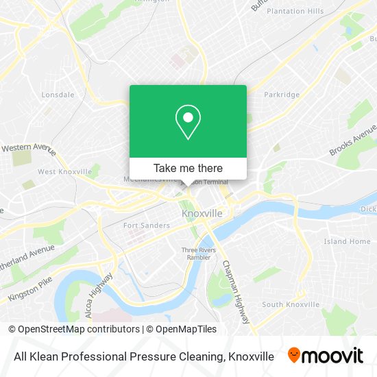 All Klean Professional Pressure Cleaning map