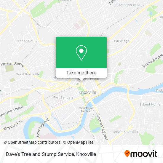 Mapa de Dave's Tree and Stump Service
