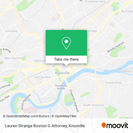 Lauren Strange Boston G Attorney map