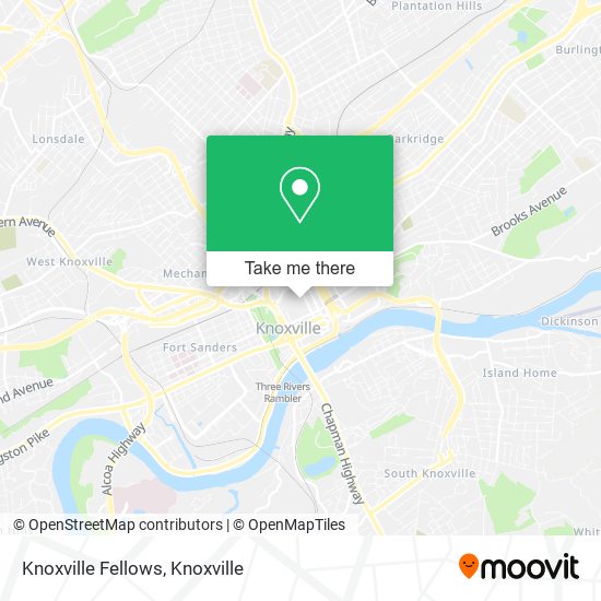 Knoxville Fellows map