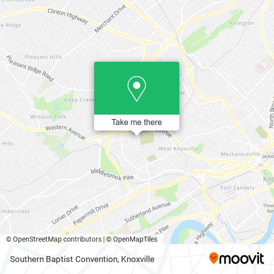 Southern Baptist Convention map