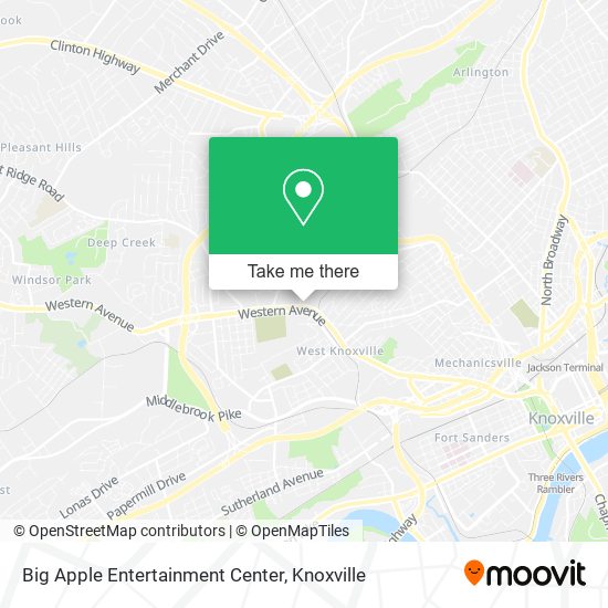 Big Apple Entertainment Center map