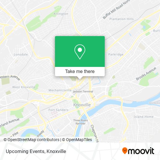 Upcoming Events map