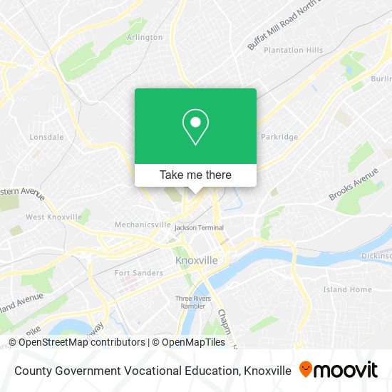 County Government Vocational Education map