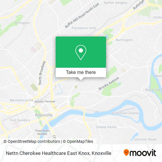 Mapa de Nettn Cherokee Healthcare East Knox