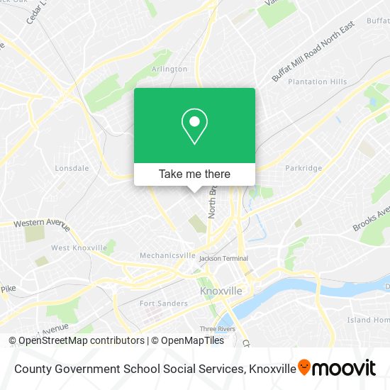 Mapa de County Government School Social Services