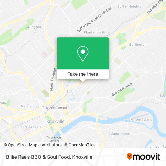 Billie Rae's BBQ & Soul Food map