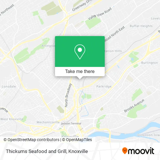 Thickums Seafood and Grill map