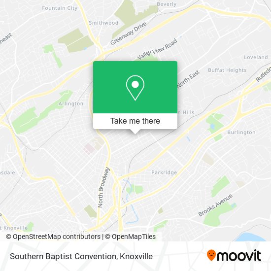 Mapa de Southern Baptist Convention