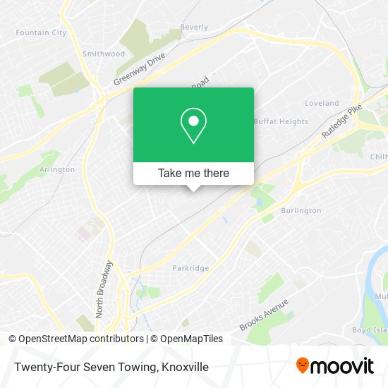 Mapa de Twenty-Four Seven Towing