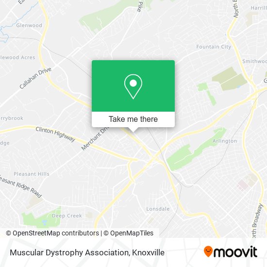 Muscular Dystrophy Association map