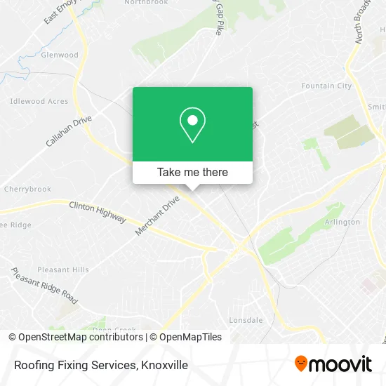Roofing Fixing Services map