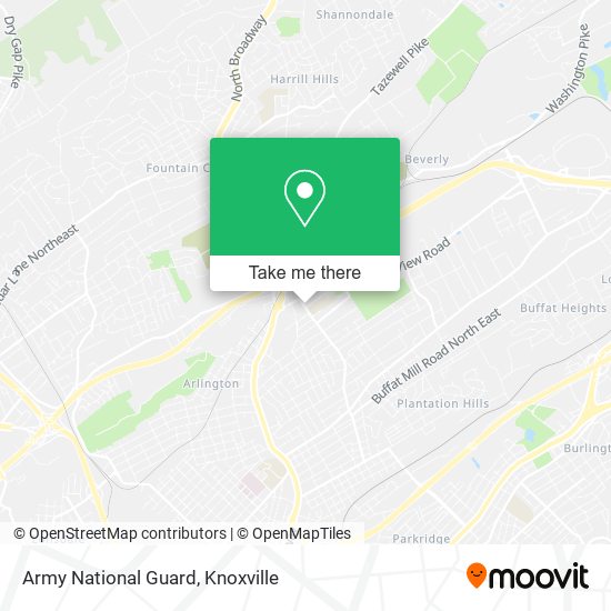 Mapa de Army National Guard