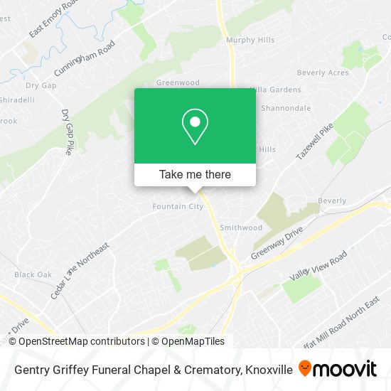 Mapa de Gentry Griffey Funeral Chapel & Crematory