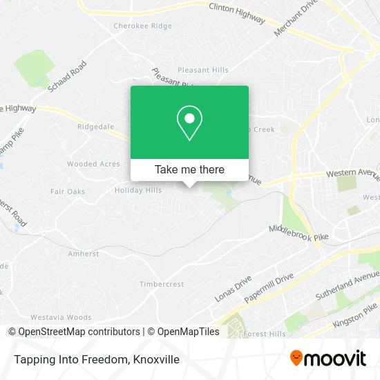 Tapping Into Freedom map