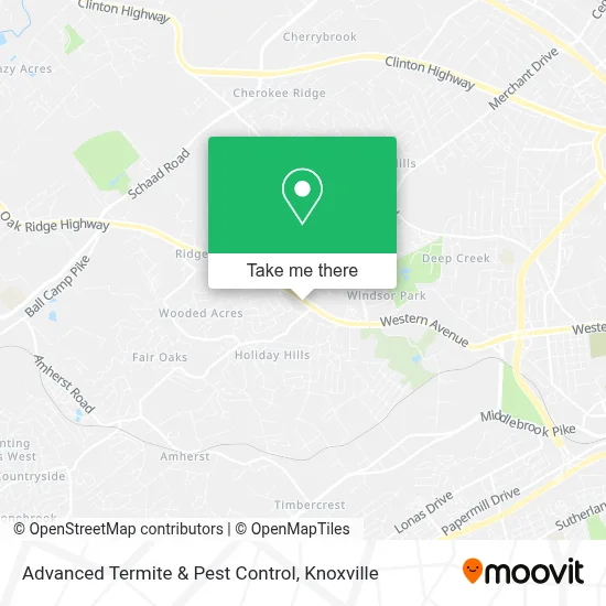 Advanced Termite & Pest Control map