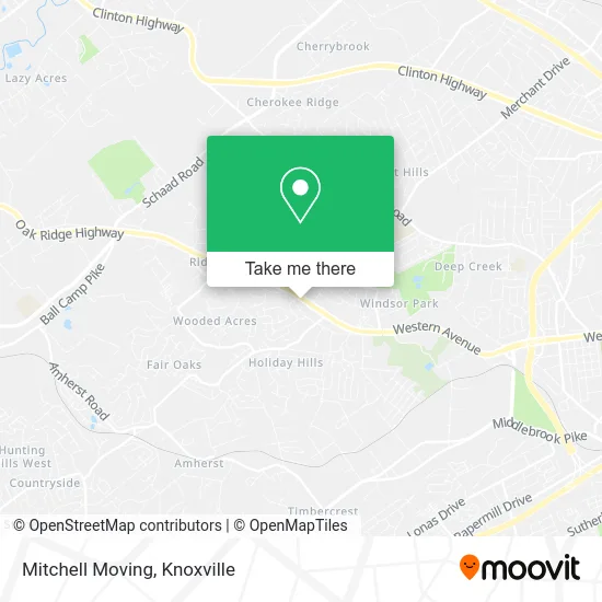 Mitchell Moving map