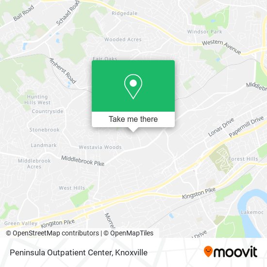 Peninsula Outpatient Center map