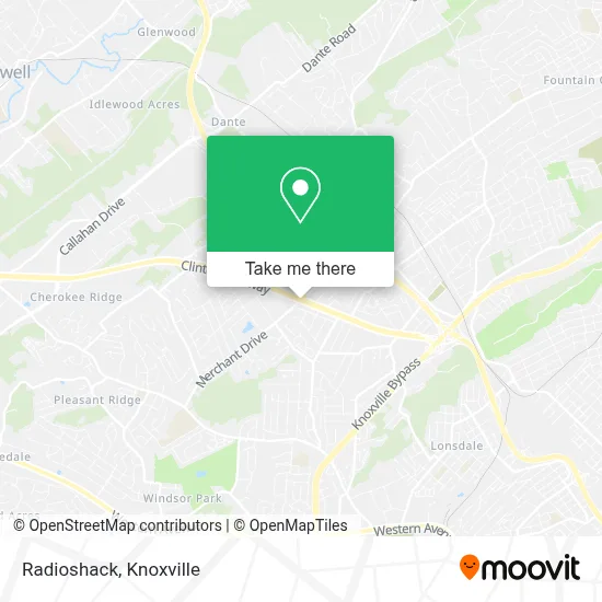 Radioshack map