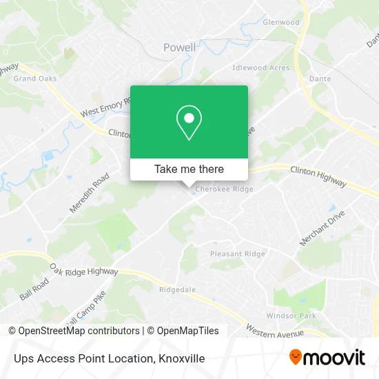 Ups Access Point Location map