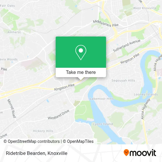 Ridetribe Bearden map