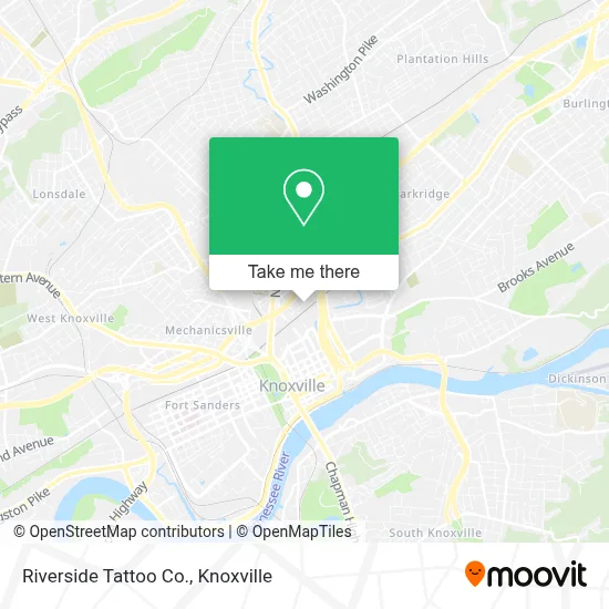 Riverside Tattoo Co. map