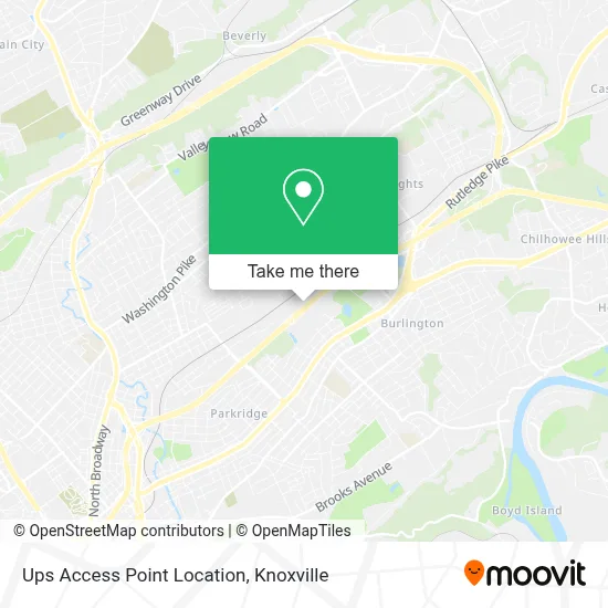 Ups Access Point Location map