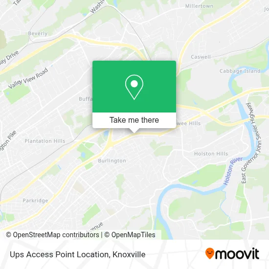 Ups Access Point Location map
