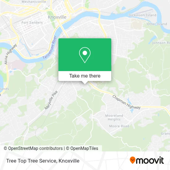 Tree Top Tree Service map