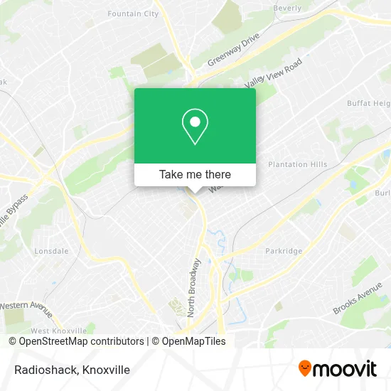 Radioshack map